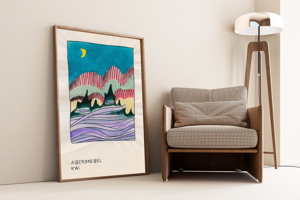 Karl Wiener — Abendnebel (Evening Mist) | Modernist Landscape Print