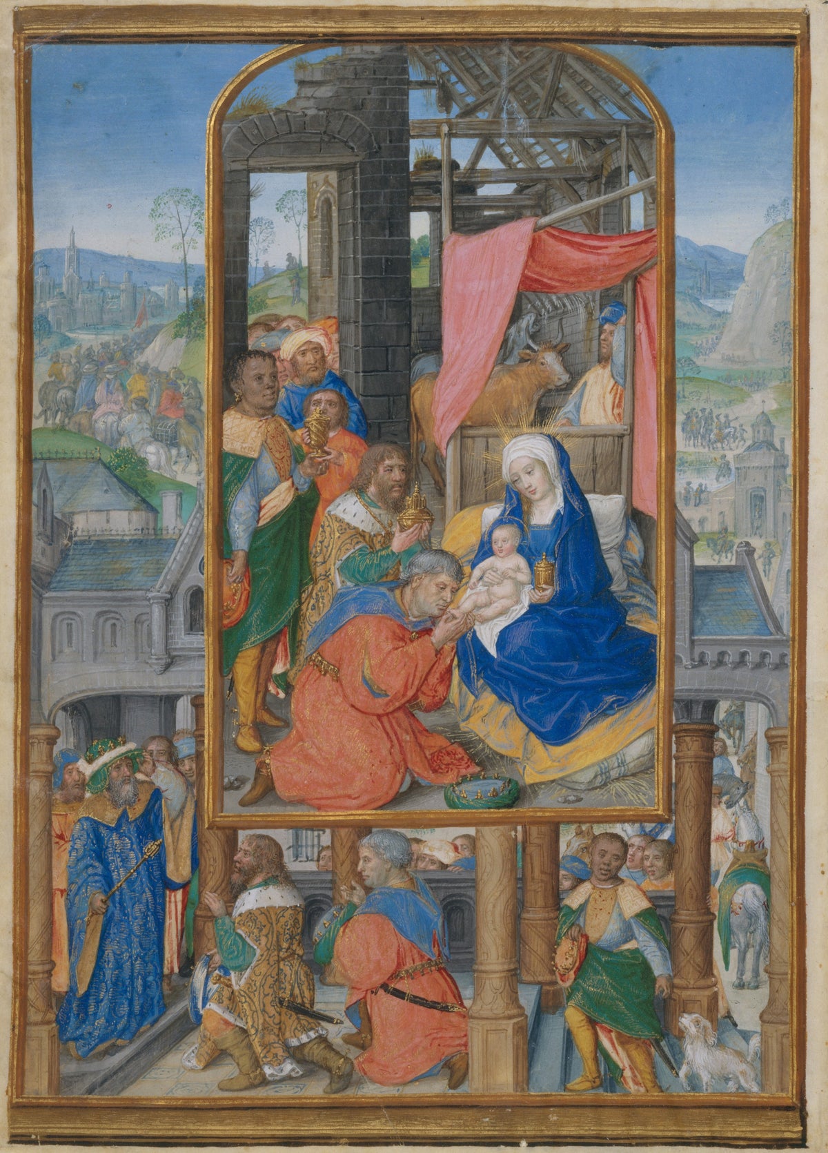 Master of James IV of Scotland — Adoration of the Magi | Illuminated Manuscript Print