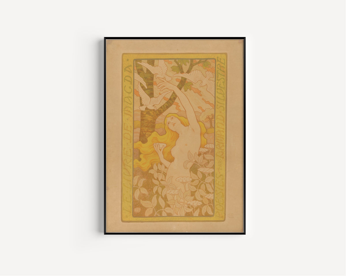 Paul Berthon — Affiche voor Le livre de Magda door Armand Silvestre | Vintage Poster Print