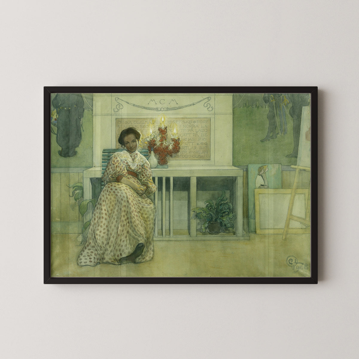 Carl Larsson — After the Prom | Swedish Watercolour Print