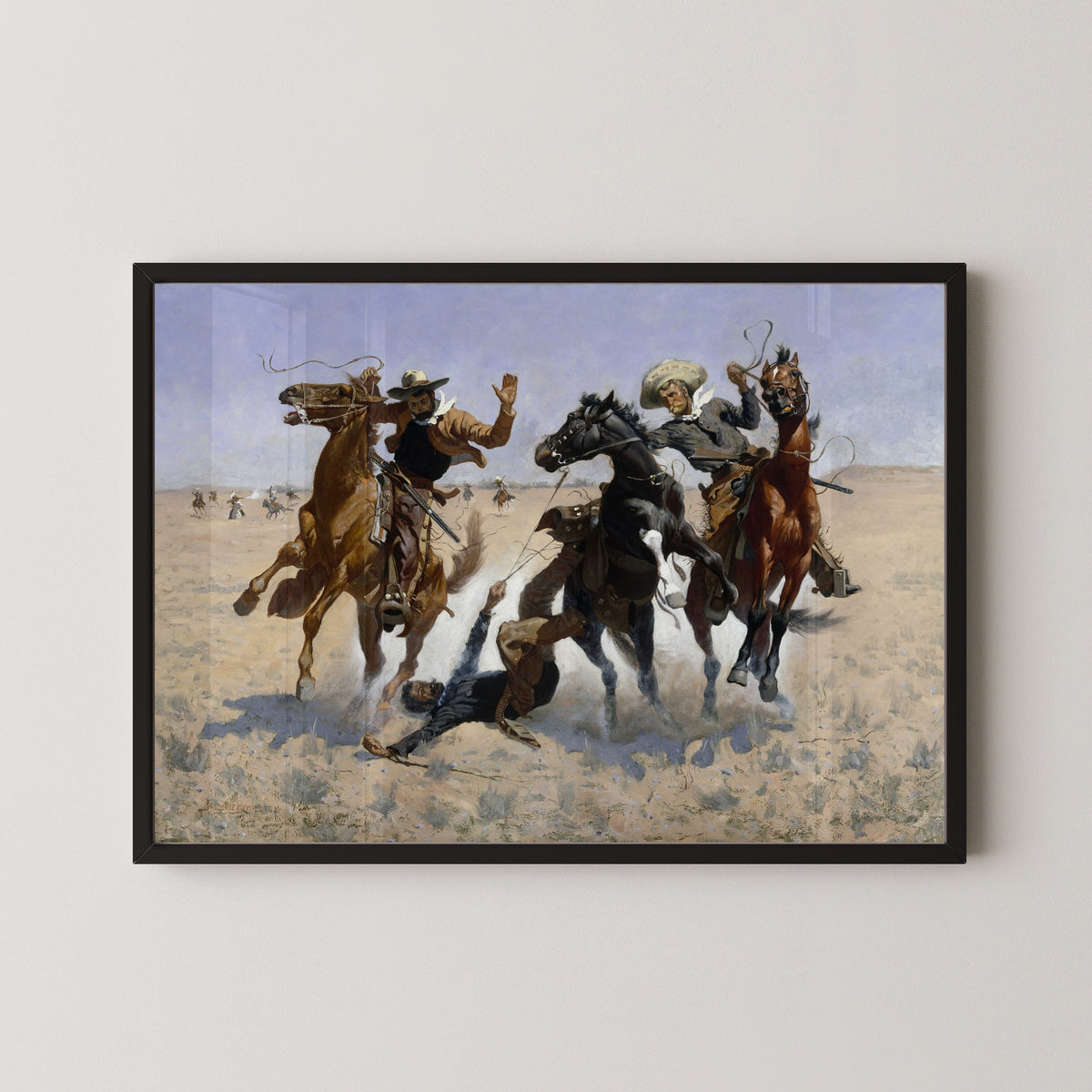 Frederic Remington — Aiding a Comrade | Western Art Print