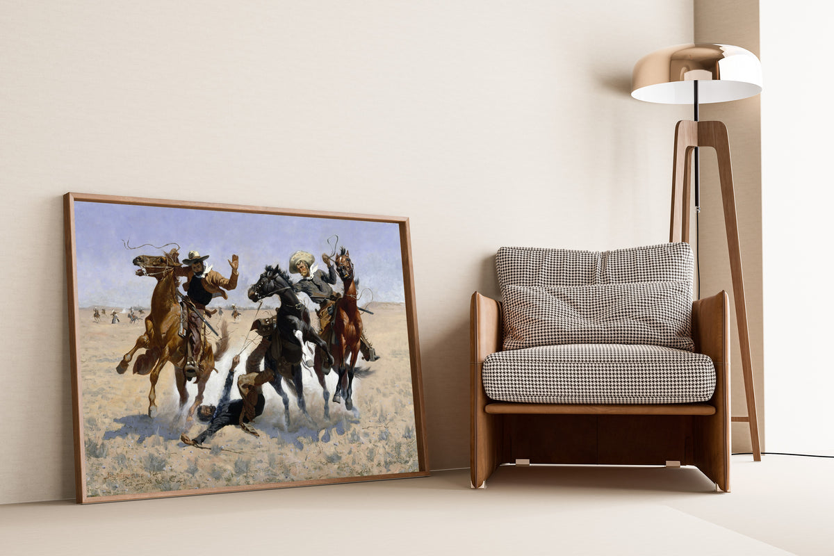 Frederic Remington — Aiding a Comrade | Western Art Print