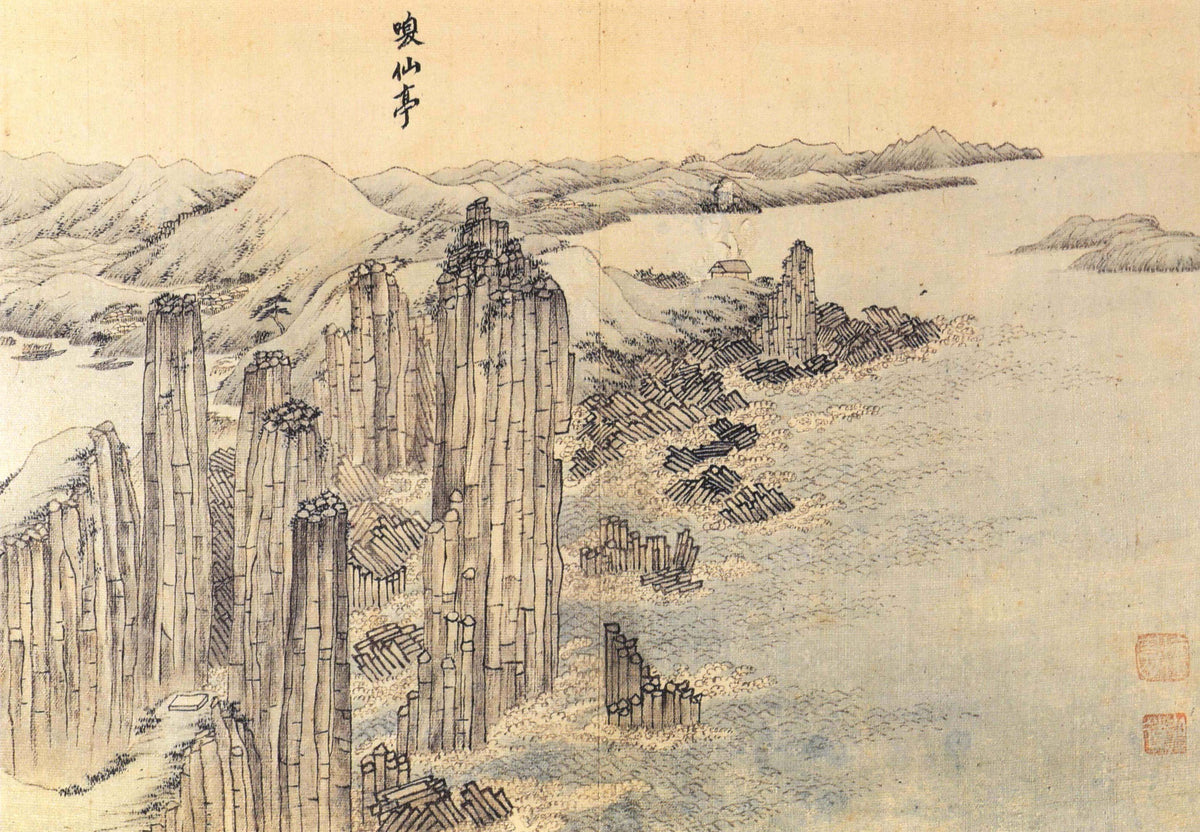 Kim Hong-do (Danwon) — Album of Four Districts around Mt. Geumgang: Hwanseonjeong | Korean Painting Art Print