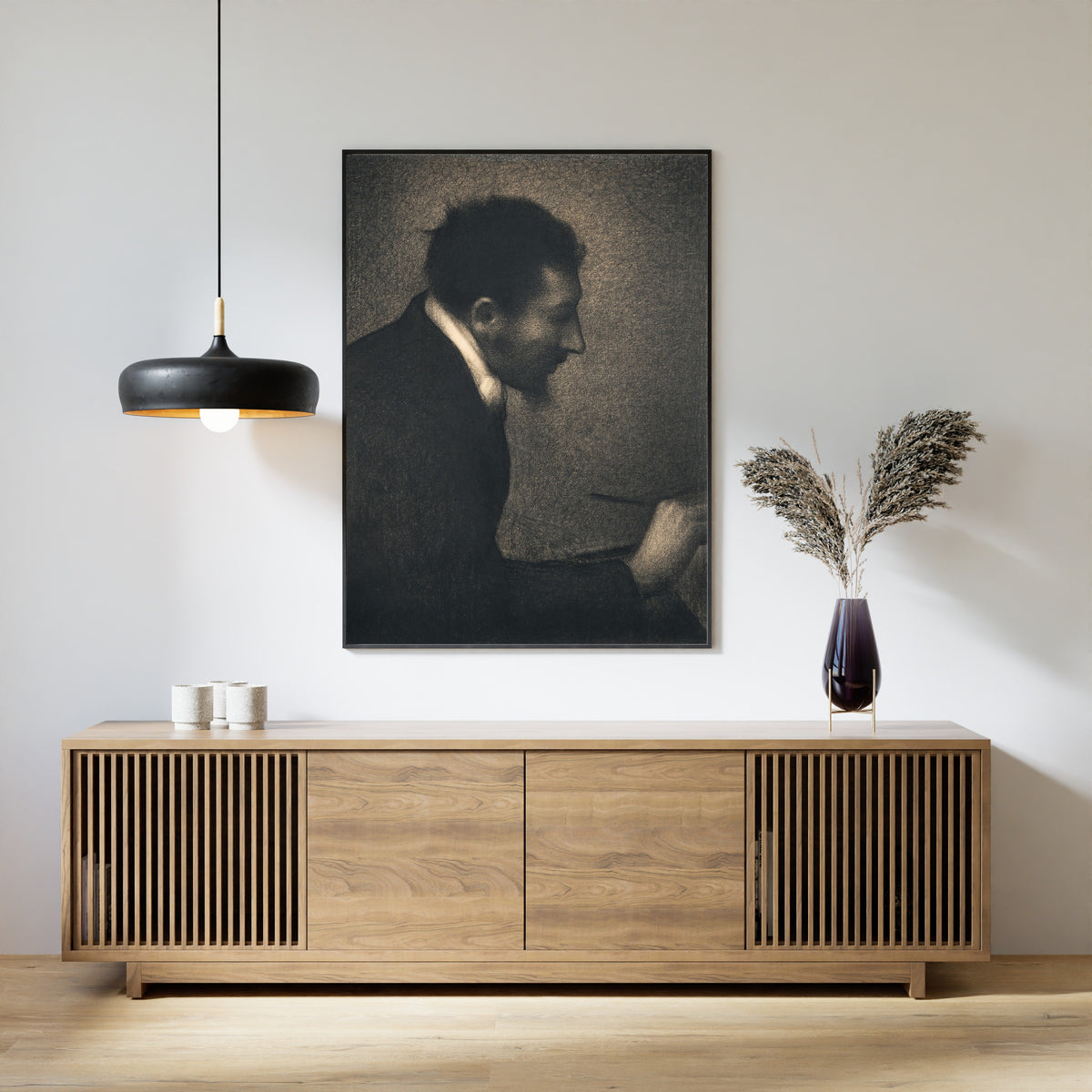 Georges Seurat — Aman-Jean (Portrait of Edmond François Aman-Jean) | Fine Art Print