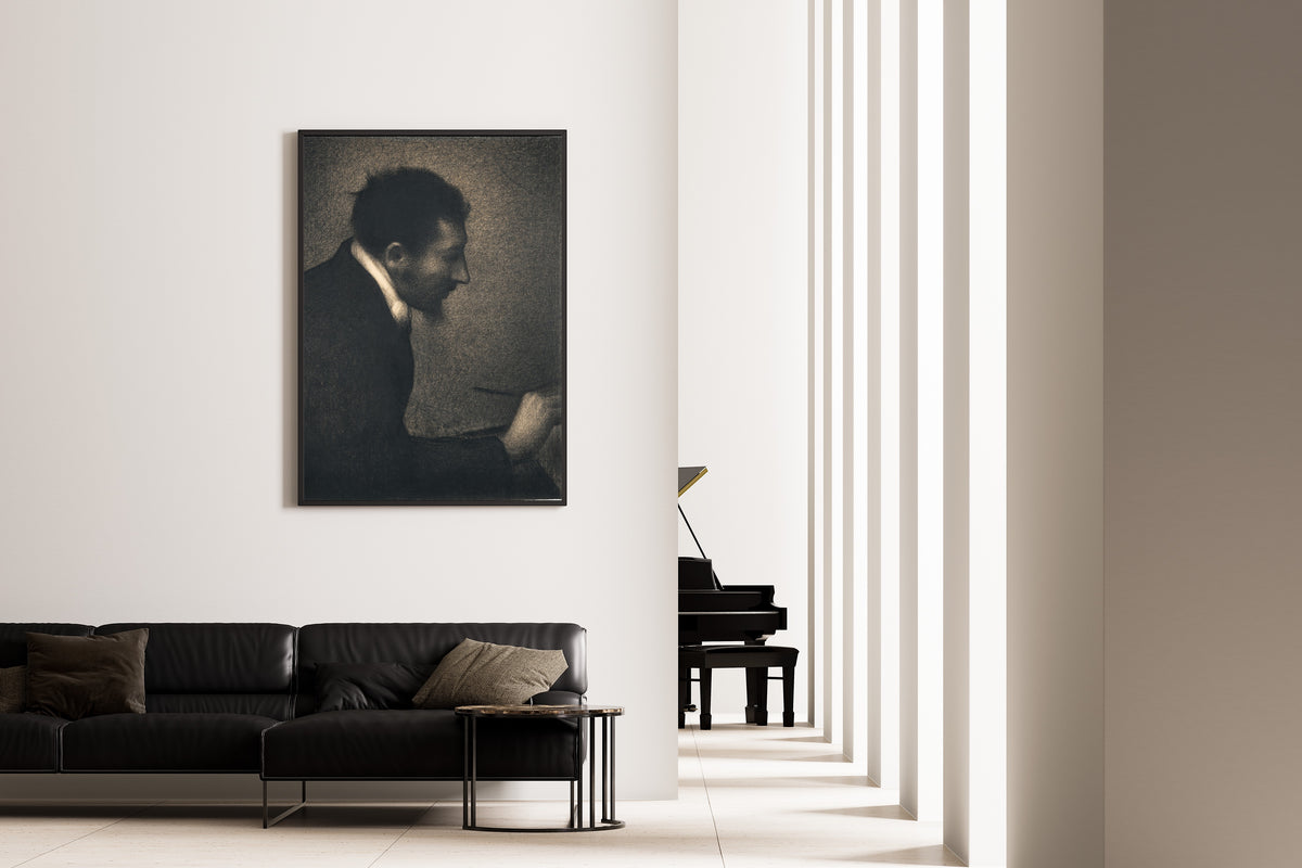 Georges Seurat — Aman-Jean (Portrait of Edmond François Aman-Jean) | Fine Art Print