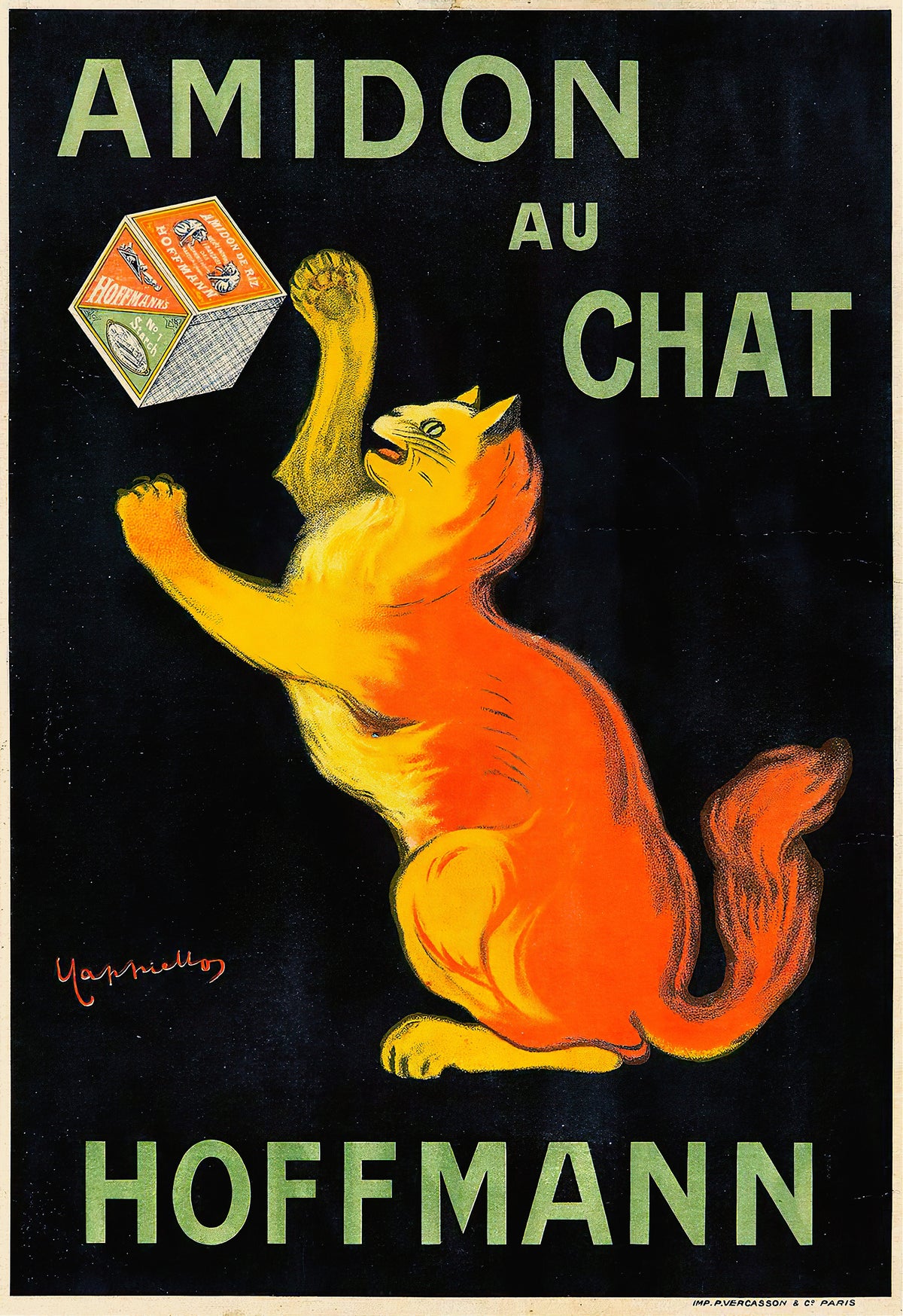 Leonetto Cappiello — Amidon au Chat | Vintage Poster Print