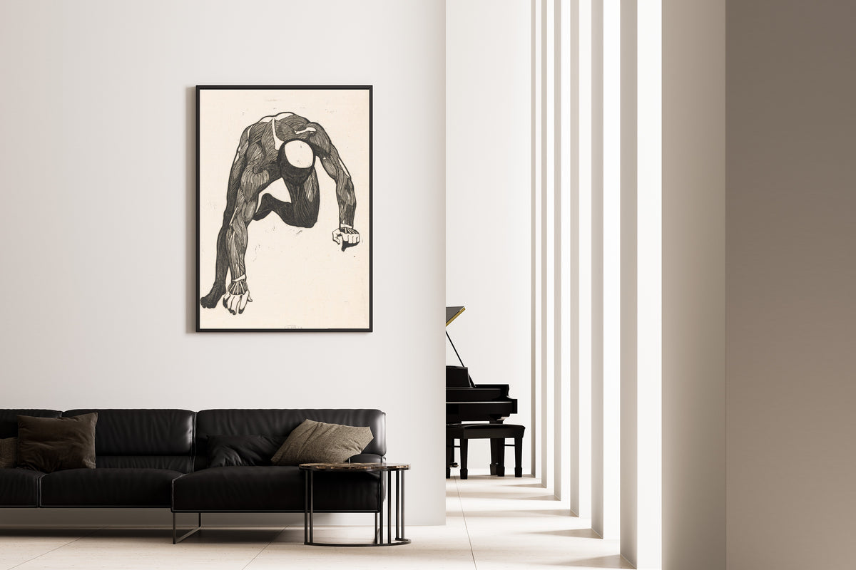 Reijer Stolk — Anatomical Study | Woodcut Print