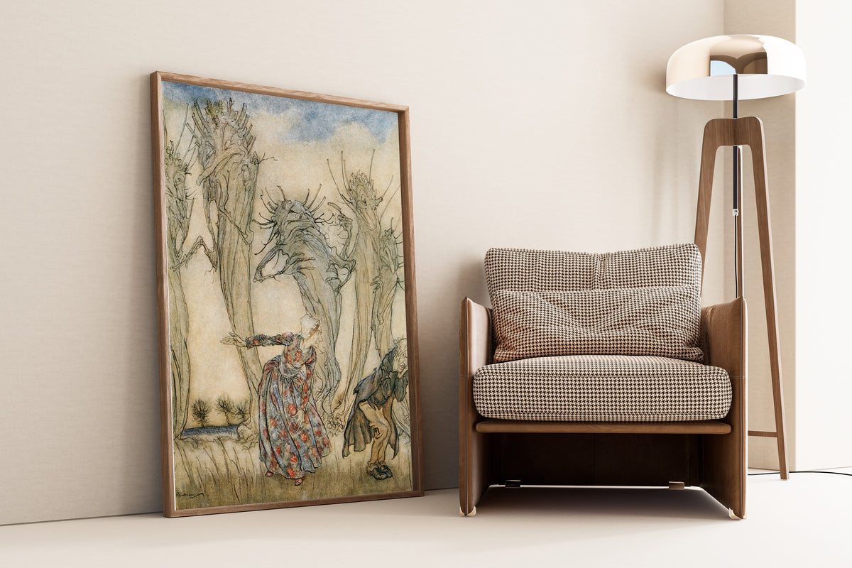 Arthur Rackham — And That Is the Story of Mr. and Mrs. Vinegar | Fairy Tale Illustration Print