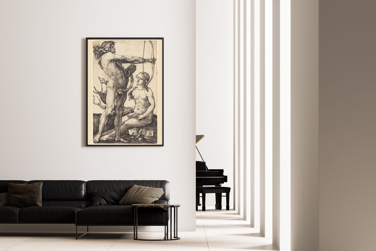 Albrecht Dürer — Apollo and Diana | Engraving Print