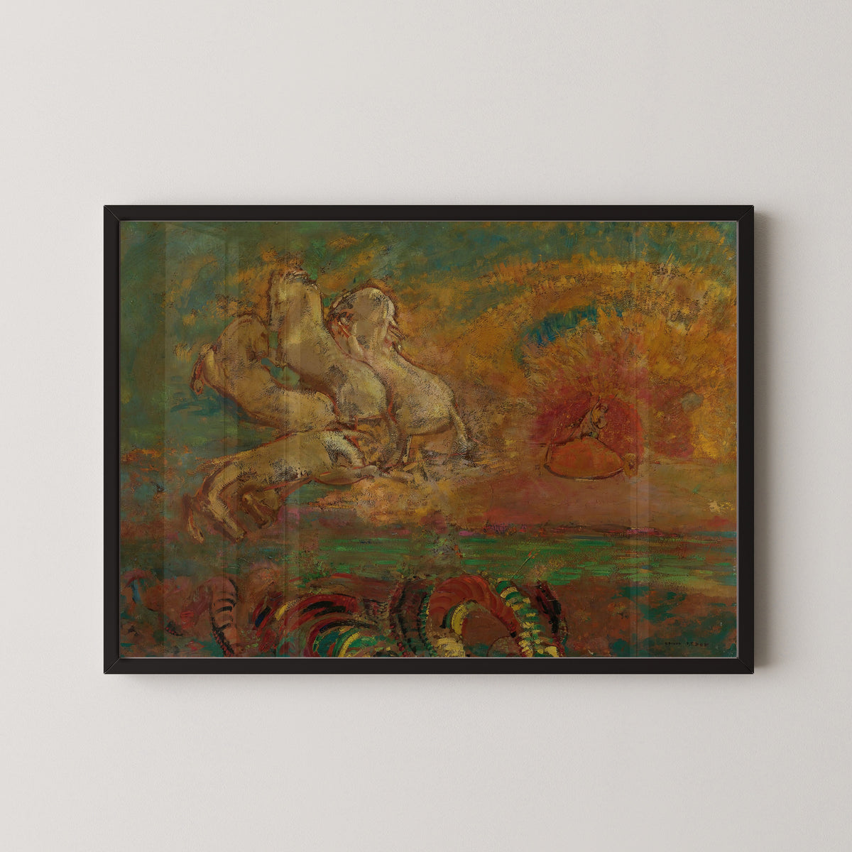 Odilon Redon — Apollo's Chariot and the Dragon | Symbolist Art Print