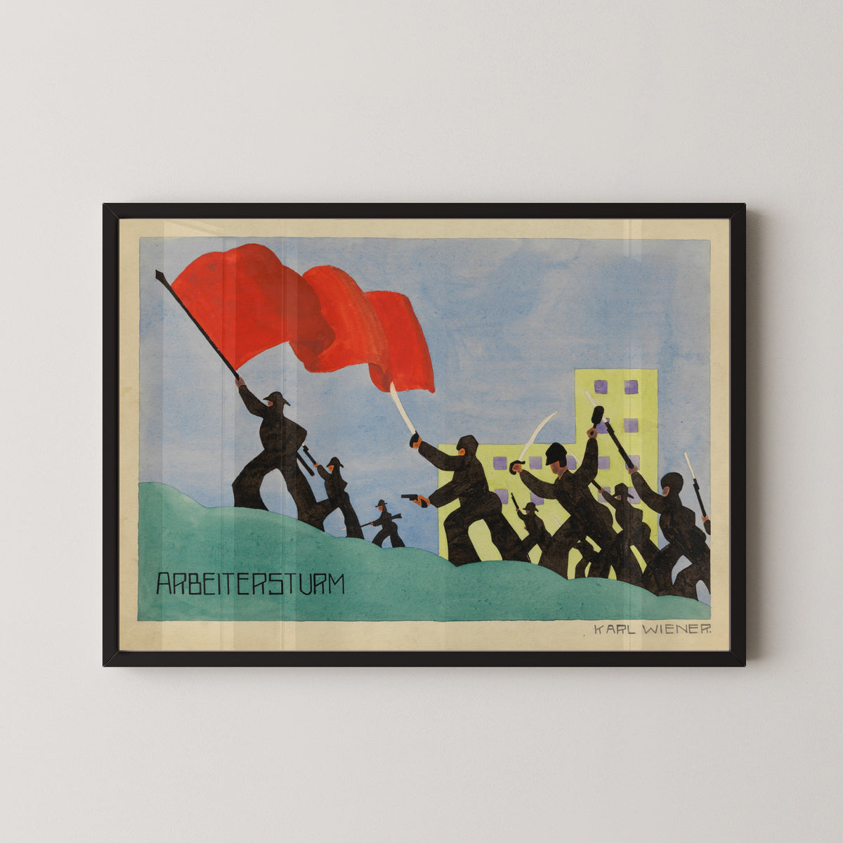 Karl Wiener — Arbeitersturm (Workers' Assault) | Vintage Poster Print