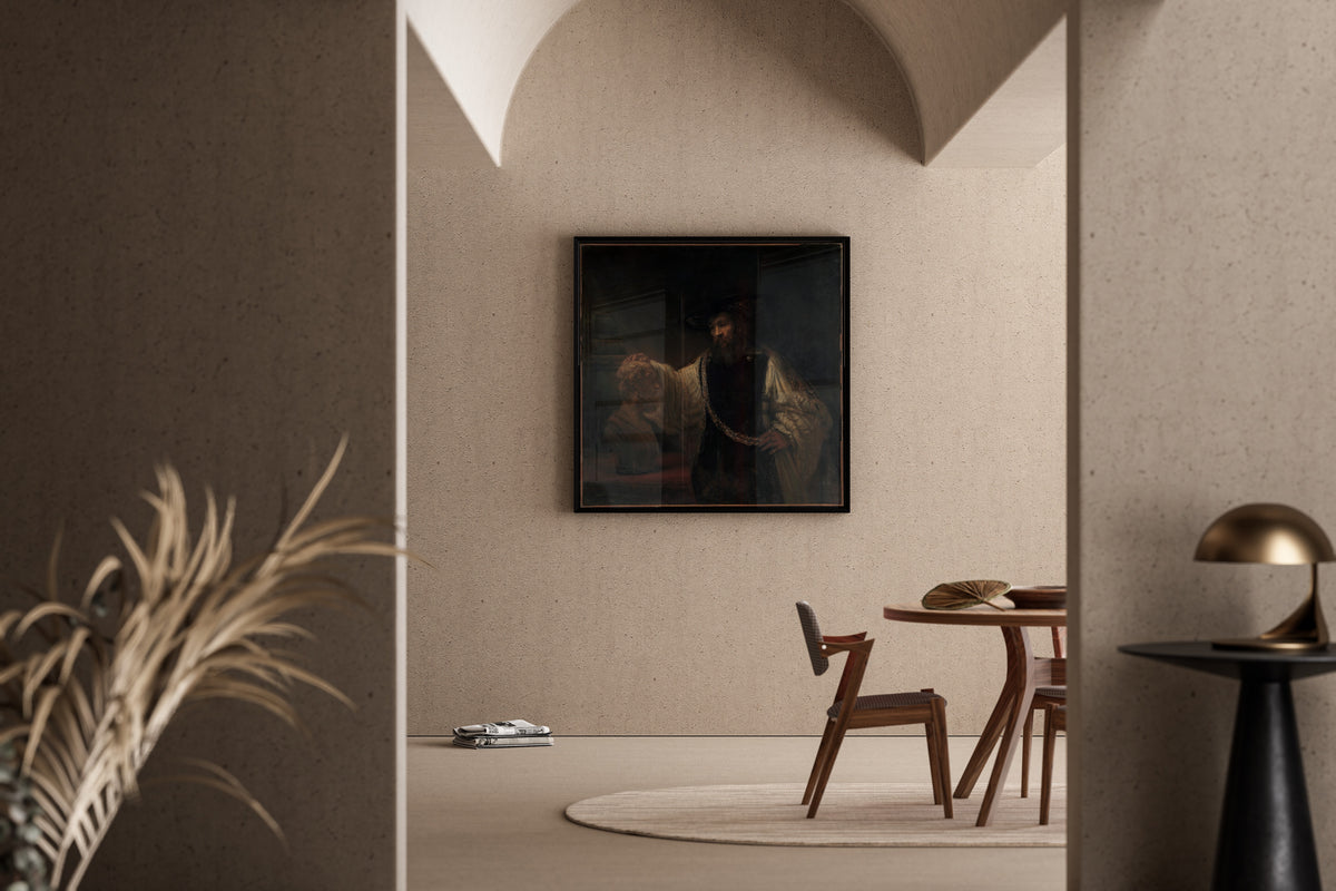 Rembrandt van Rijn — Aristotle with a Bust of Homer | Fine Art Print