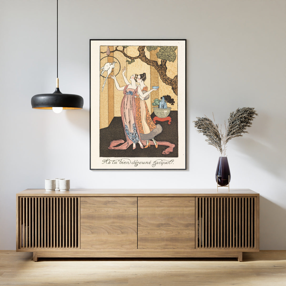 George Barbier — As tu bien déjeuné Jacquot? | Art Deco Fashion Print