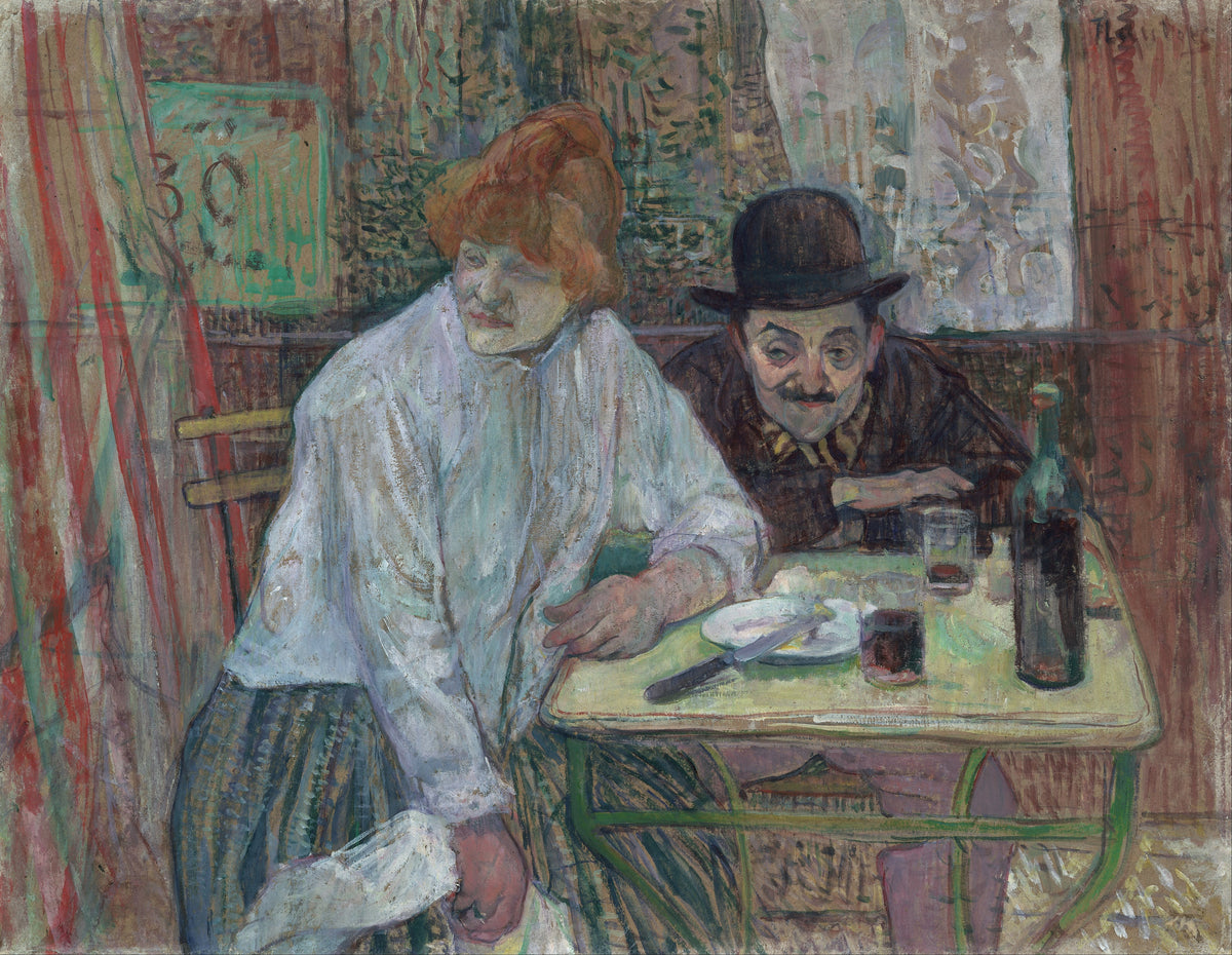 Henri de Toulouse-Lautrec — At the Café La Mie | Fine Art Print