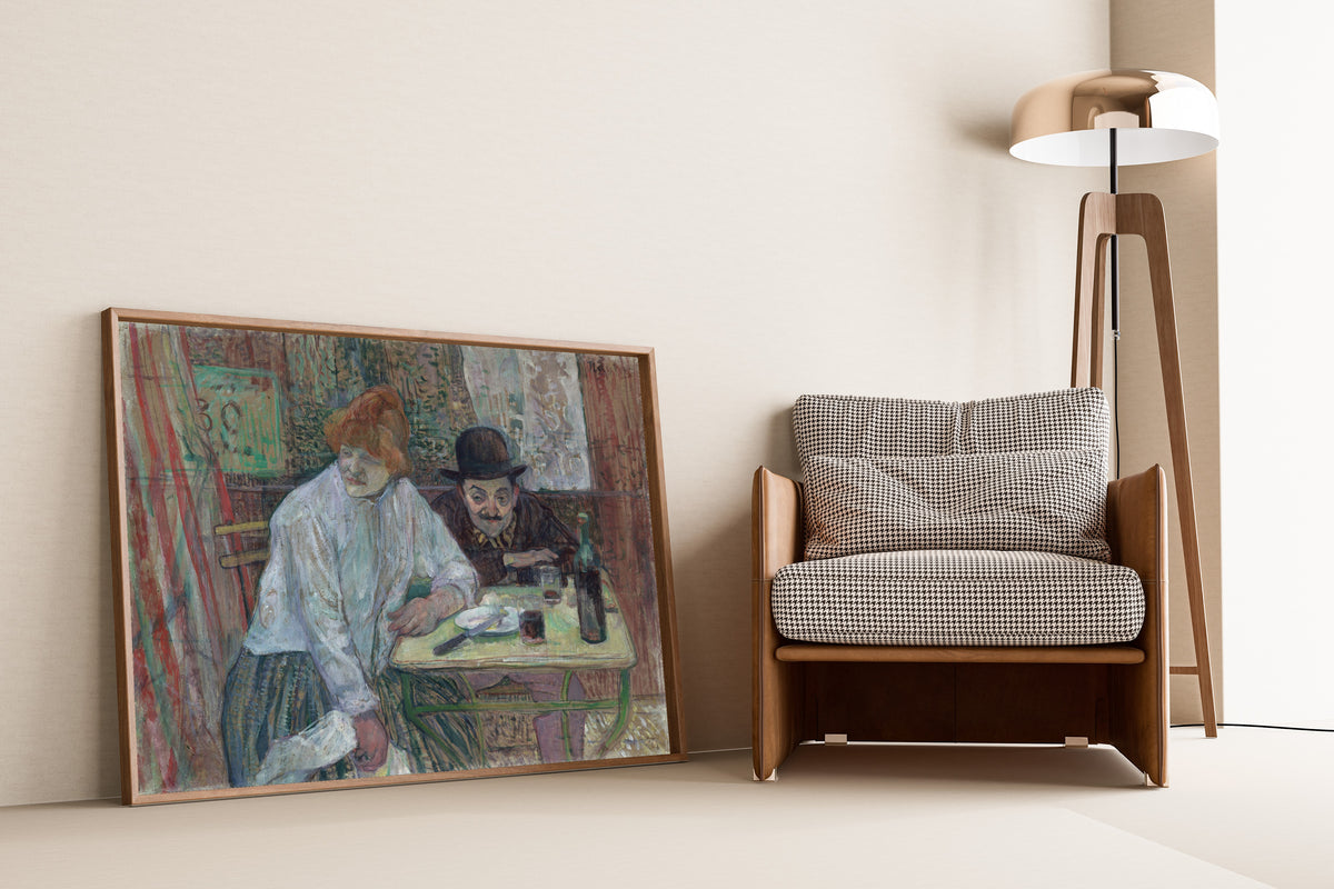 Henri de Toulouse-Lautrec — At the Café La Mie | Fine Art Print