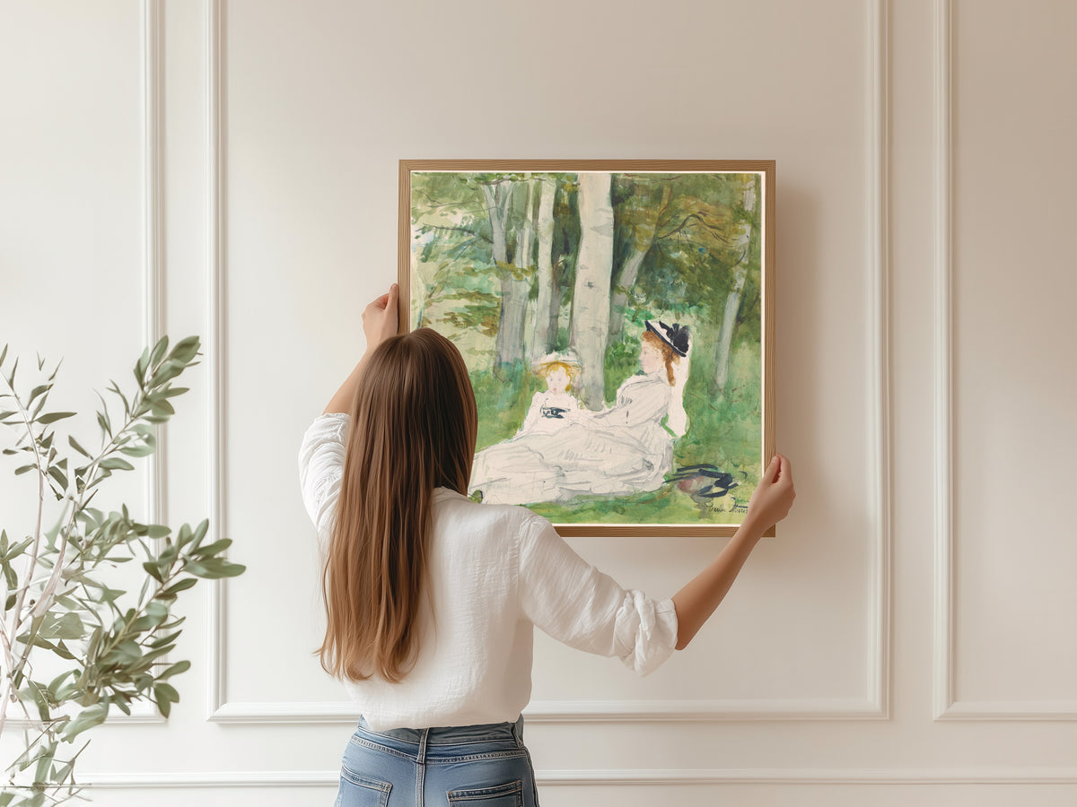Berthe Morisot — At the Edge of the Forest (Edma and Jeanne) | Fine Art Print