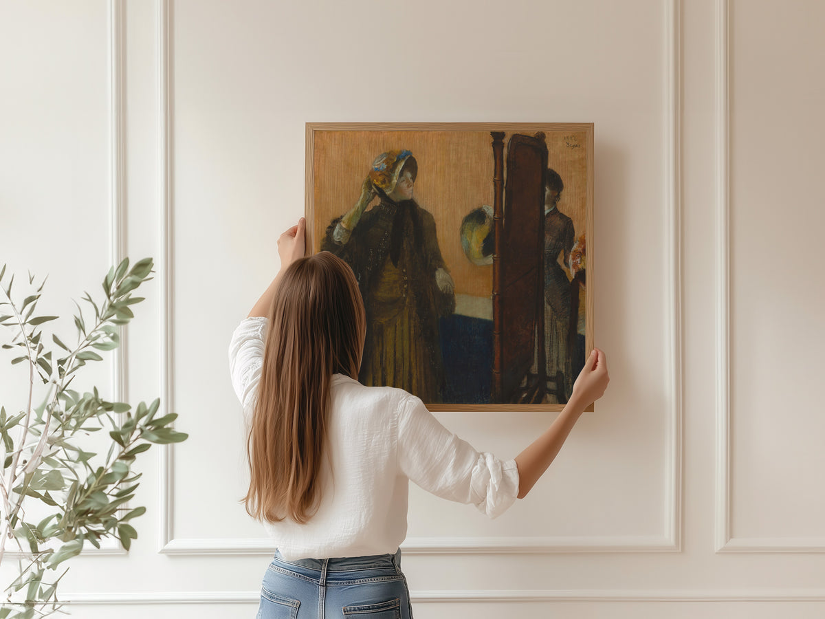 Edgar Degas — At the Milliner's (Trying On a Bonnet) | Fine Art Print