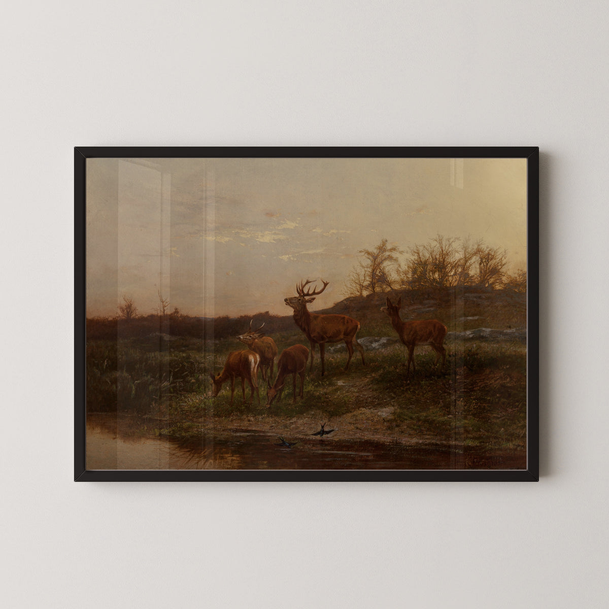 Karl Bodmer — At the Watering Hole | Fine Art Print