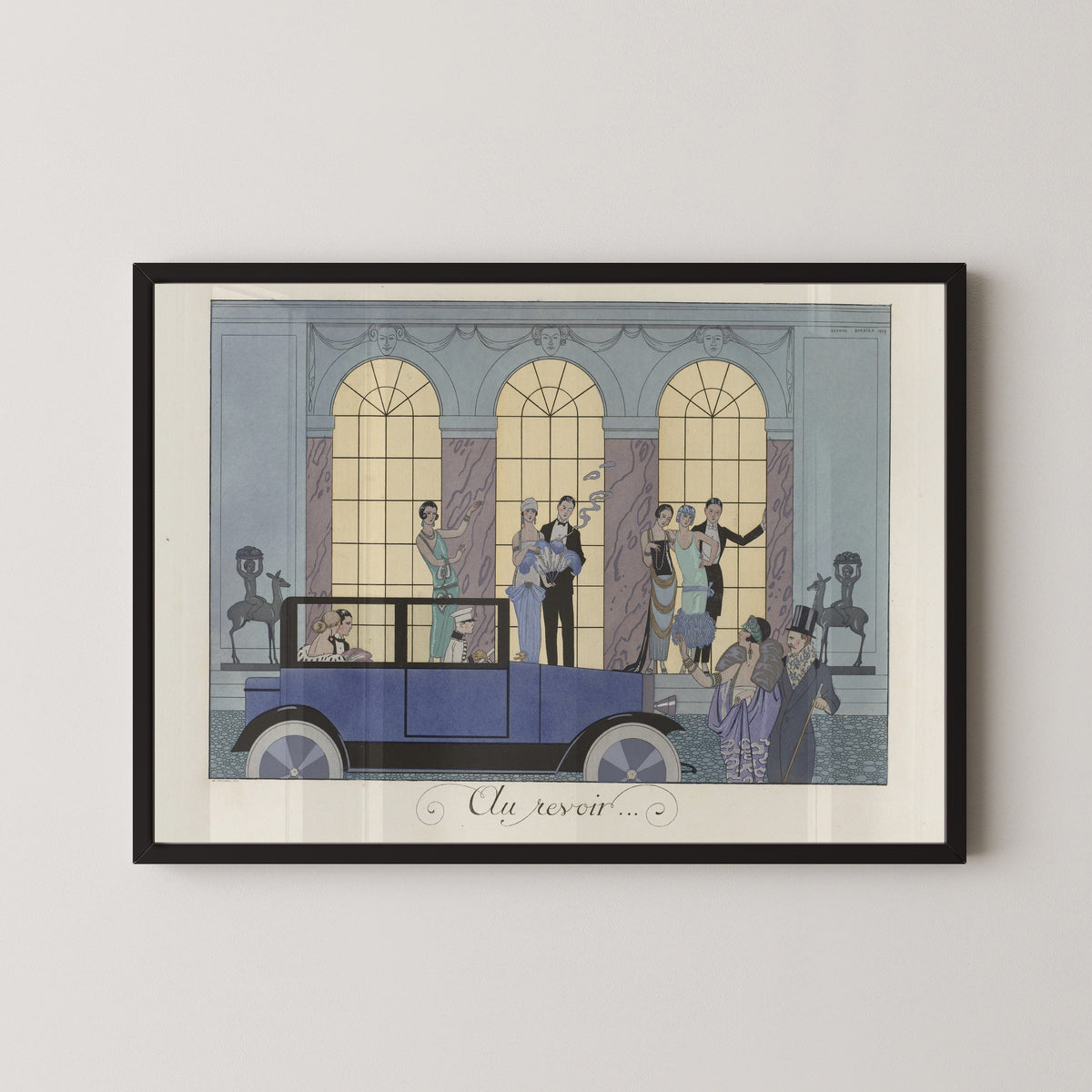 George Barbier — Au revoir | Art Deco Fashion Print