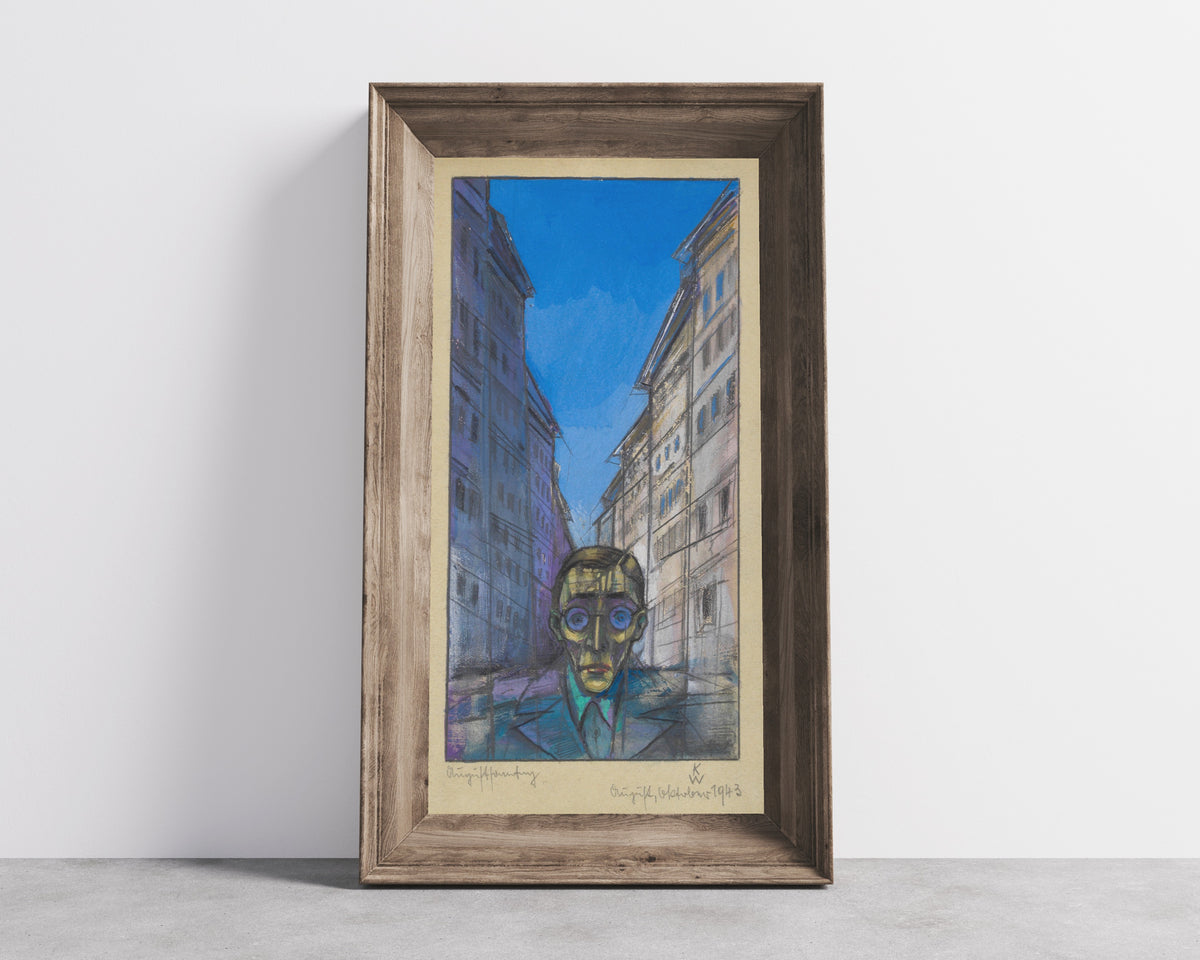 Karl Wiener — Augustsonntag (August Sunday, Self-Portrait) | Expressionist Art Print