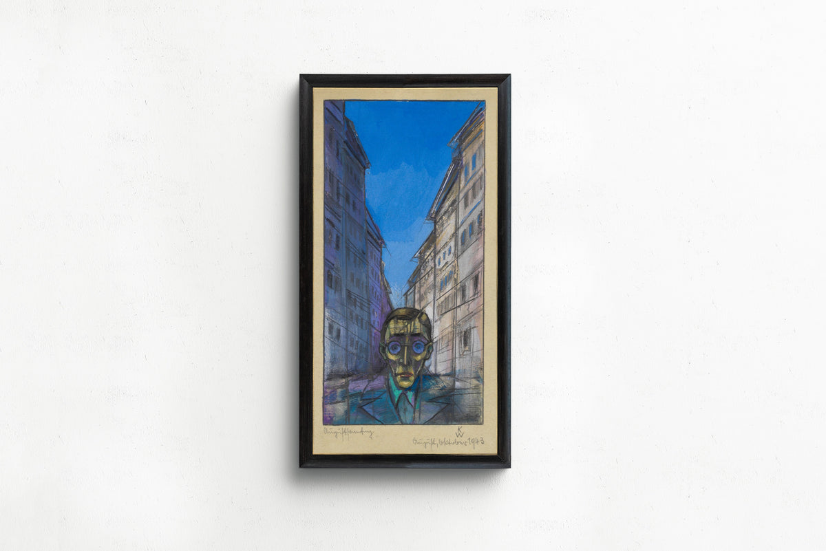 Karl Wiener — Augustsonntag (August Sunday, Self-Portrait) | Expressionist Art Print
