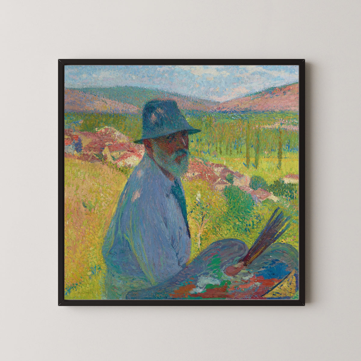 Henri Martin — Autoportrait à La Bastide-du-Vert | Pointillist Portrait Print
