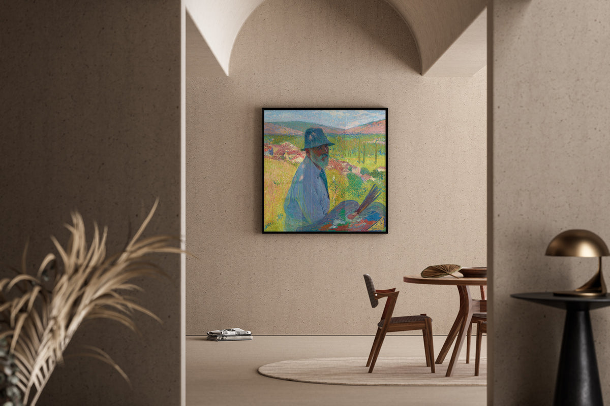Henri Martin — Autoportrait à La Bastide-du-Vert | Pointillist Portrait Print