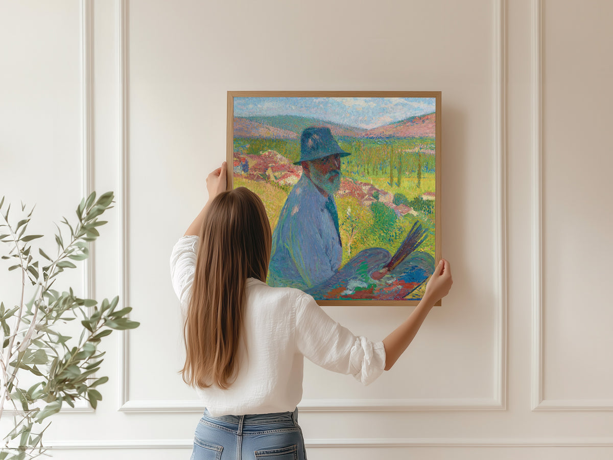 Henri Martin — Autoportrait à La Bastide-du-Vert | Pointillist Portrait Print