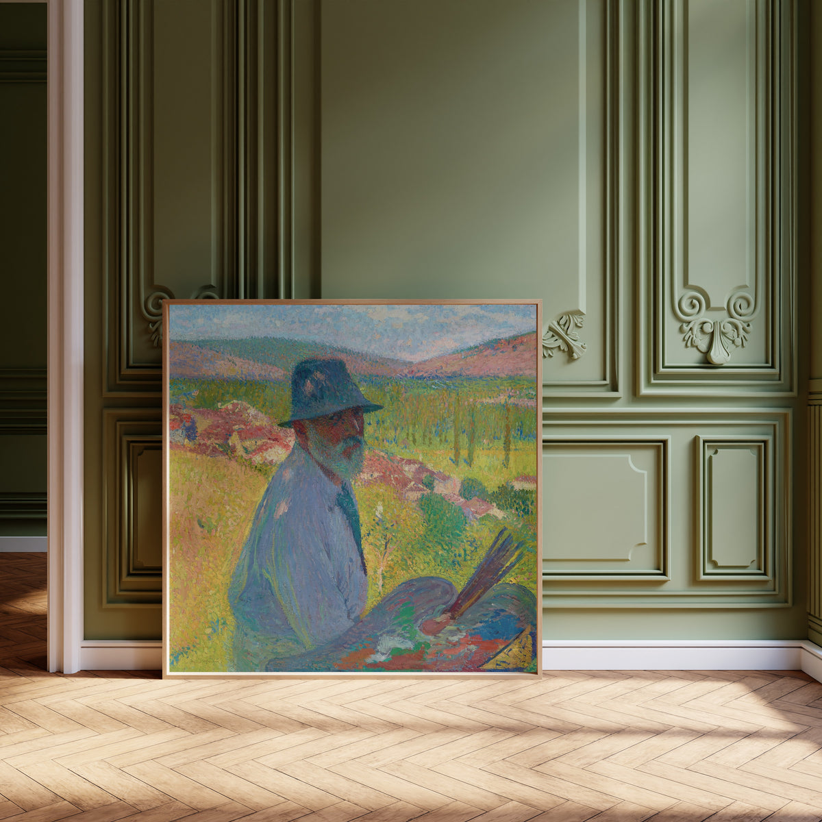 Henri Martin — Autoportrait à La Bastide-du-Vert | Pointillist Portrait Print