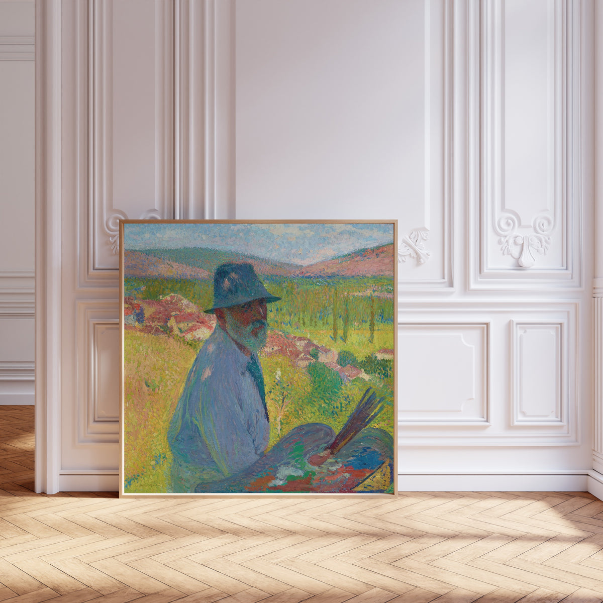 Henri Martin — Autoportrait à La Bastide-du-Vert | Pointillist Portrait Print