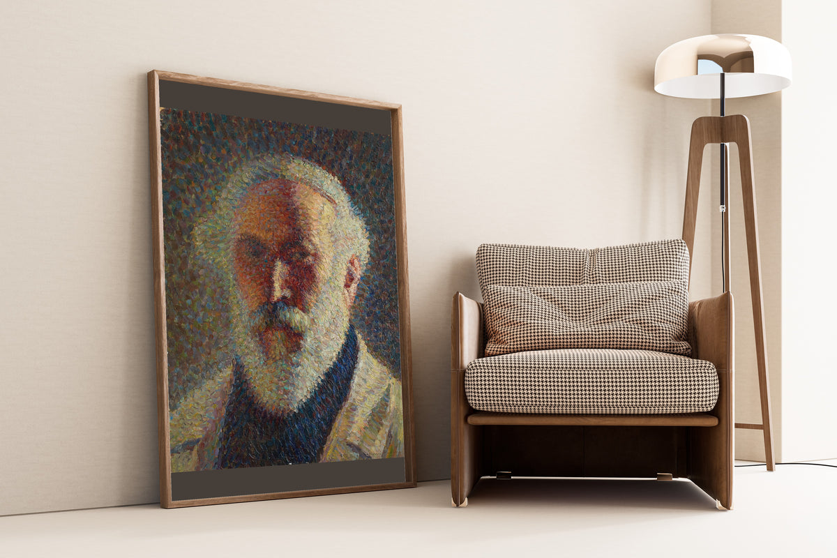 Henri Martin — Autoportrait à la barbe blanche | Pointillist Portrait Print