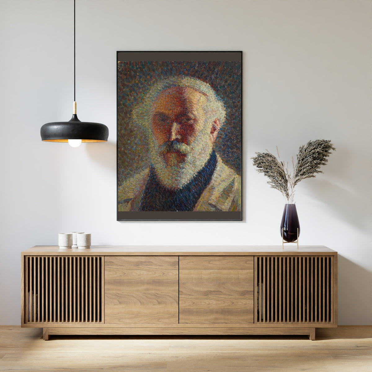 Henri Martin — Autoportrait à la barbe blanche | Pointillist Portrait Print