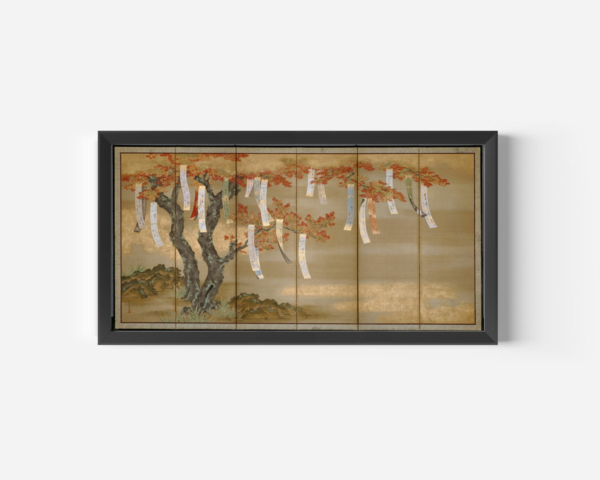 Tosa Mitsuoki — Autumn Maples with Poem Slips | Fine Art Print