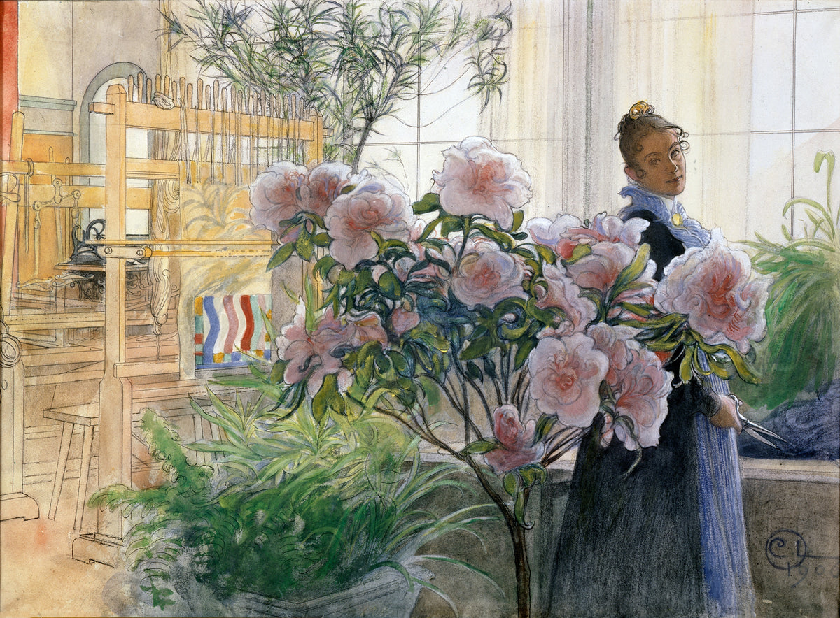 Carl Larsson — Azalea | Swedish Watercolour Print