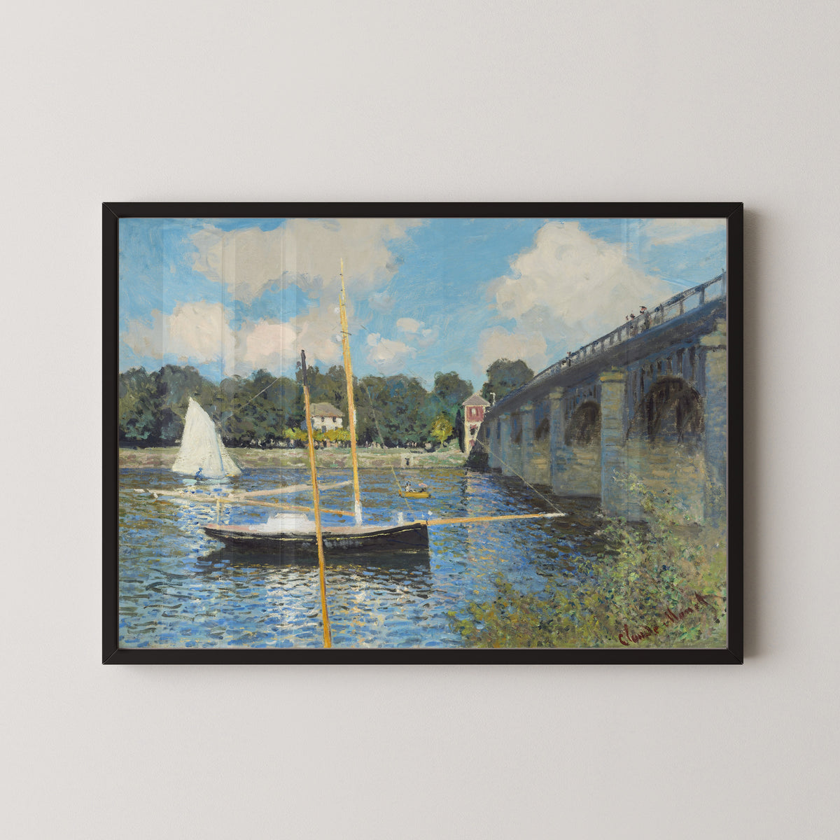 Claude Monet — The Bridge at Argenteuil | Fine Art Print