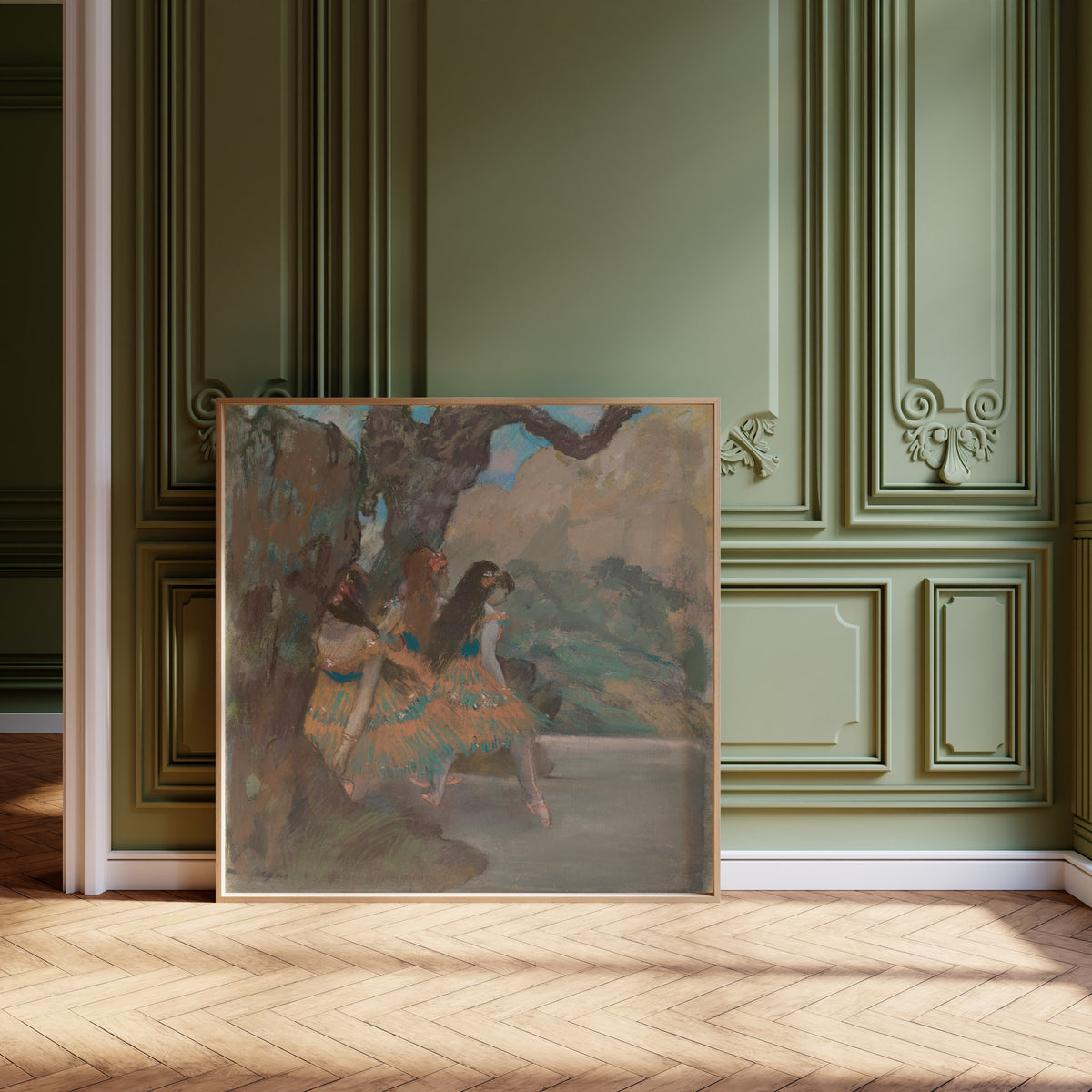Edgar Degas — Ballet Dancers (Orange Skirts) | Fine Art Print