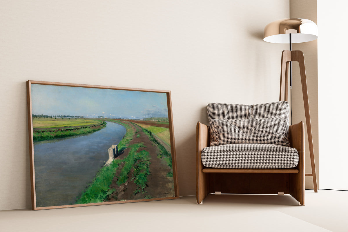 Gustave Caillebotte — Banks of a Canal, near Naples | Fine Art Print