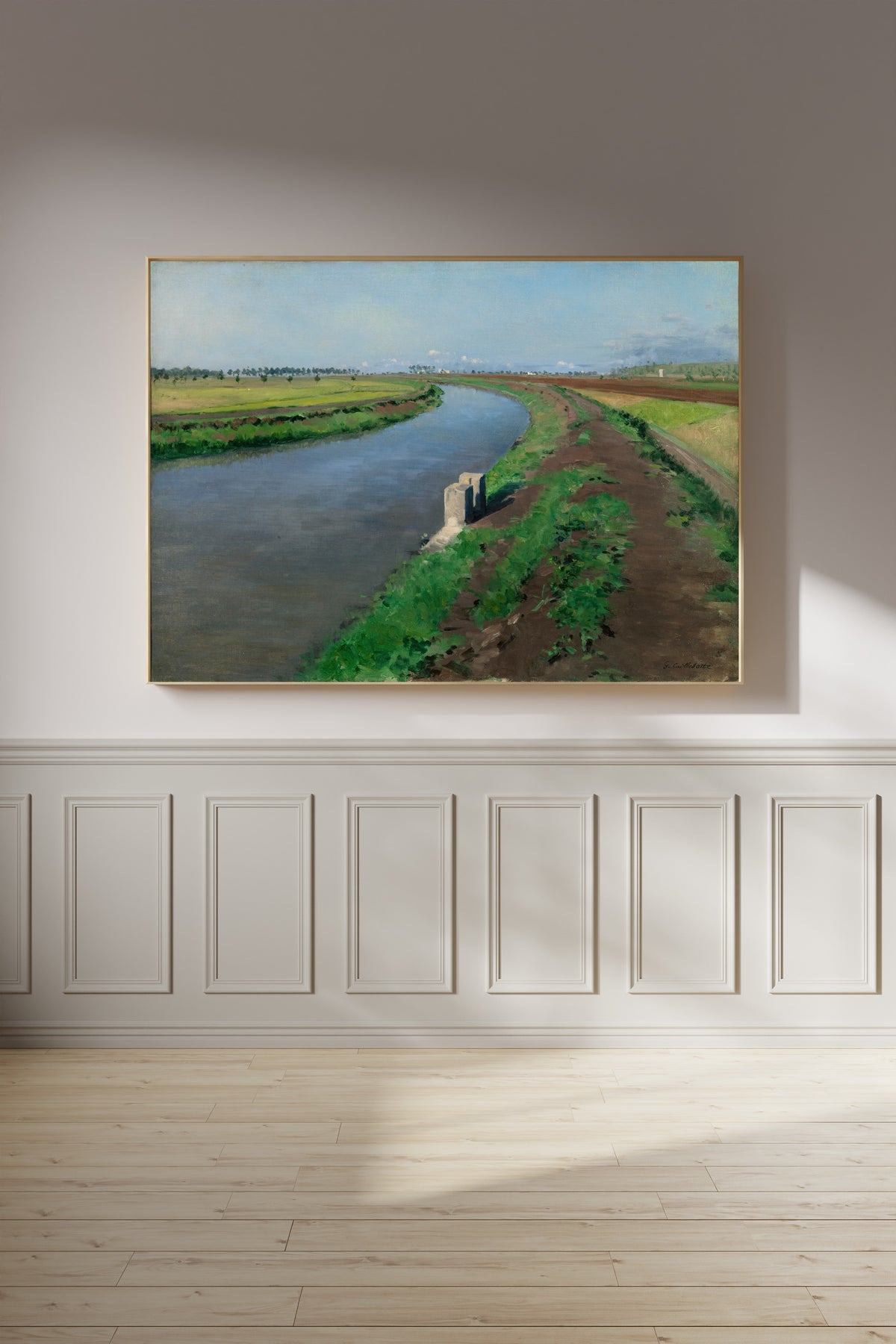 Gustave Caillebotte — Banks of a Canal, near Naples | Fine Art Print