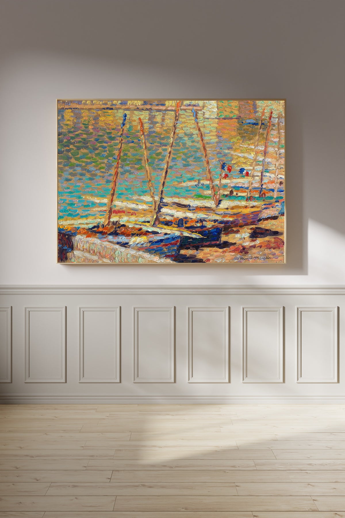 Henri Martin — Barques à Collioure | Pointillist Landscape Print