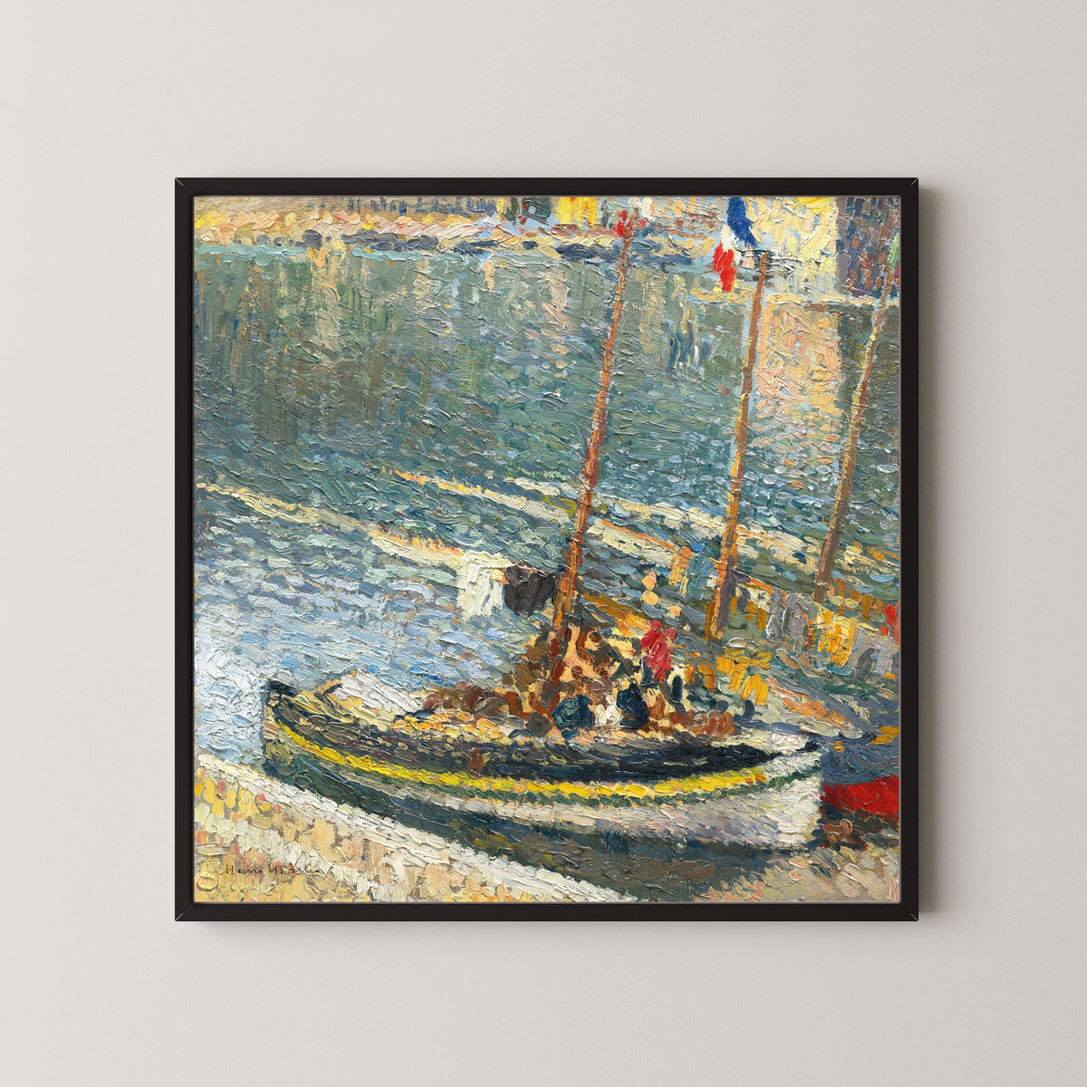 Henri Martin — Barques à Collioure (le 14 juillet) | Pointillist Landscape Print