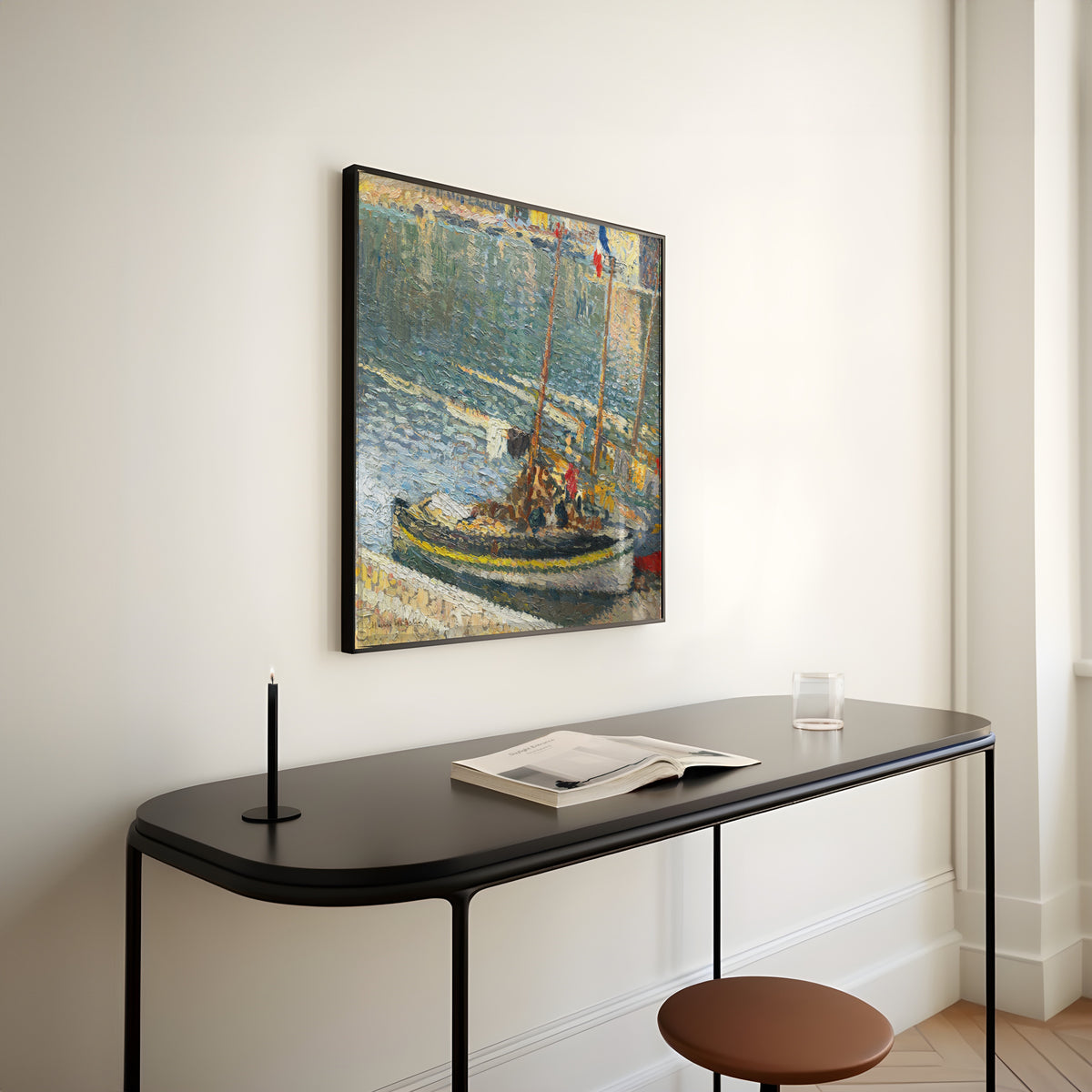 Henri Martin — Barques à Collioure (le 14 juillet) | Pointillist Landscape Print