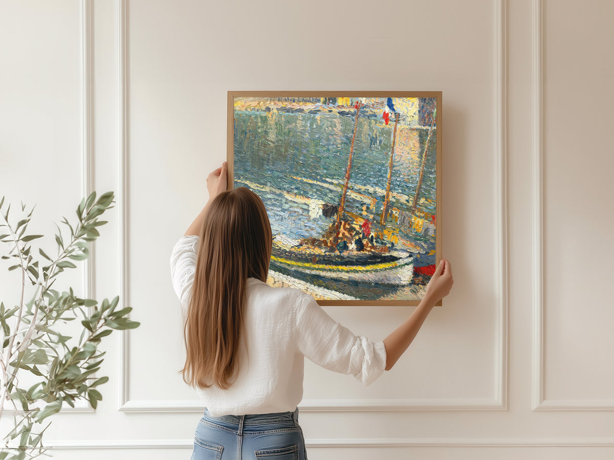Henri Martin — Barques à Collioure (le 14 juillet) | Pointillist Landscape Print