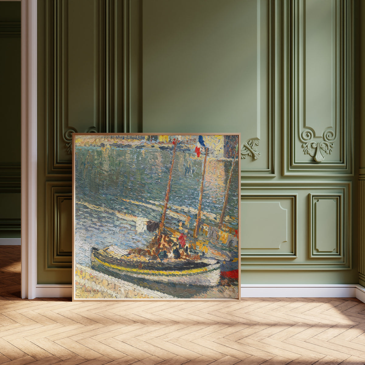 Henri Martin — Barques à Collioure (le 14 juillet) | Pointillist Landscape Print