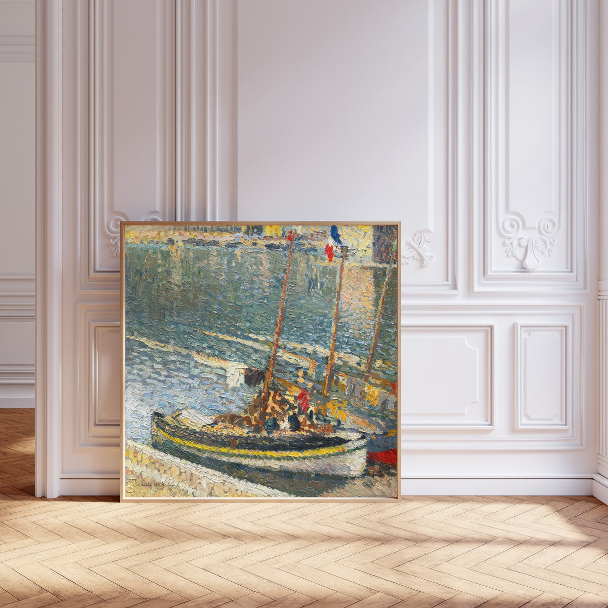 Henri Martin — Barques à Collioure (le 14 juillet) | Pointillist Landscape Print