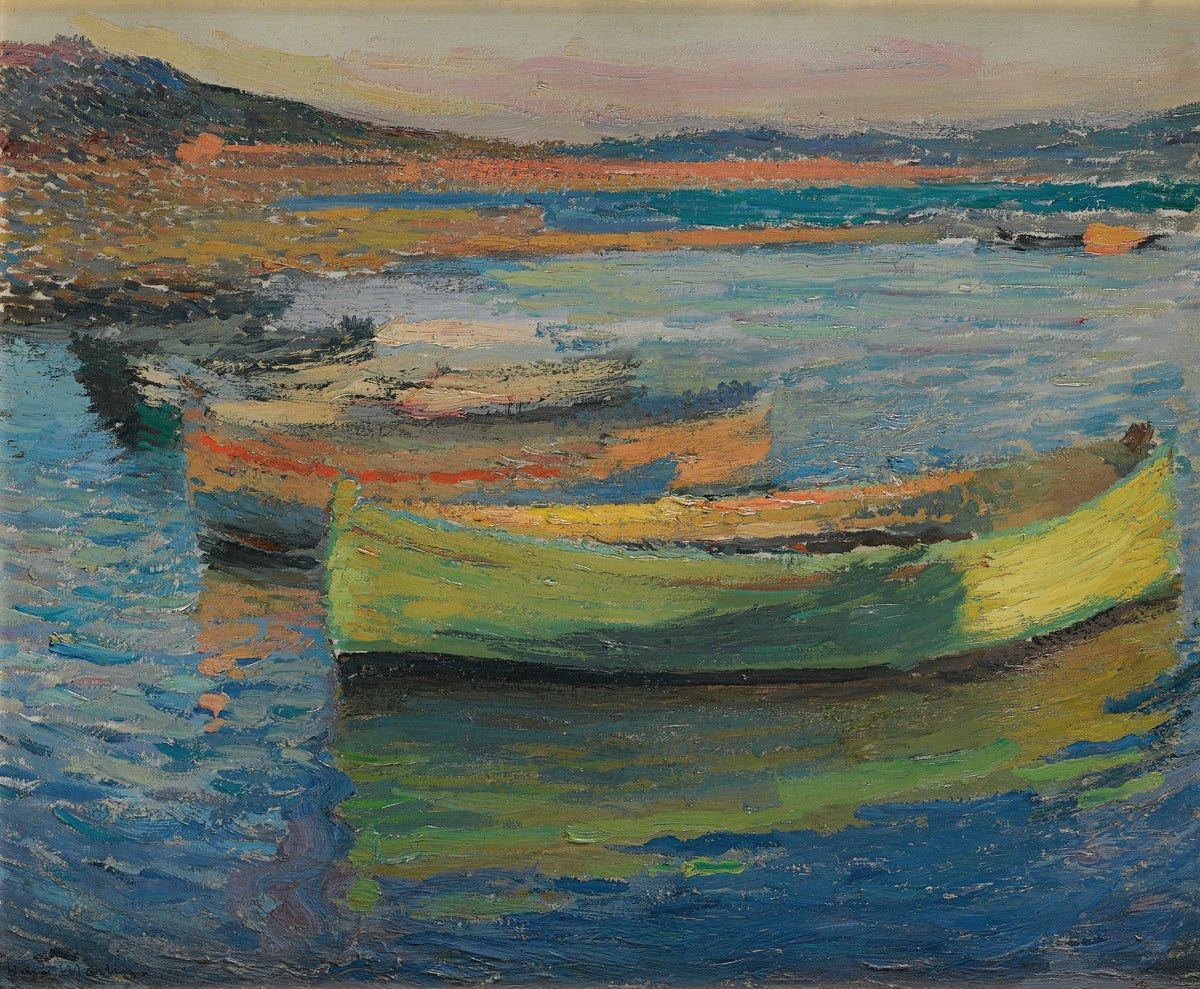Henri Martin — Barques aux environs de Collioure | Pointillist Landscape Print