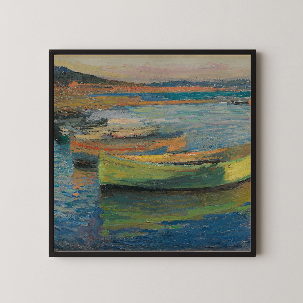 Henri Martin — Barques aux environs de Collioure | Pointillist Landscape Print
