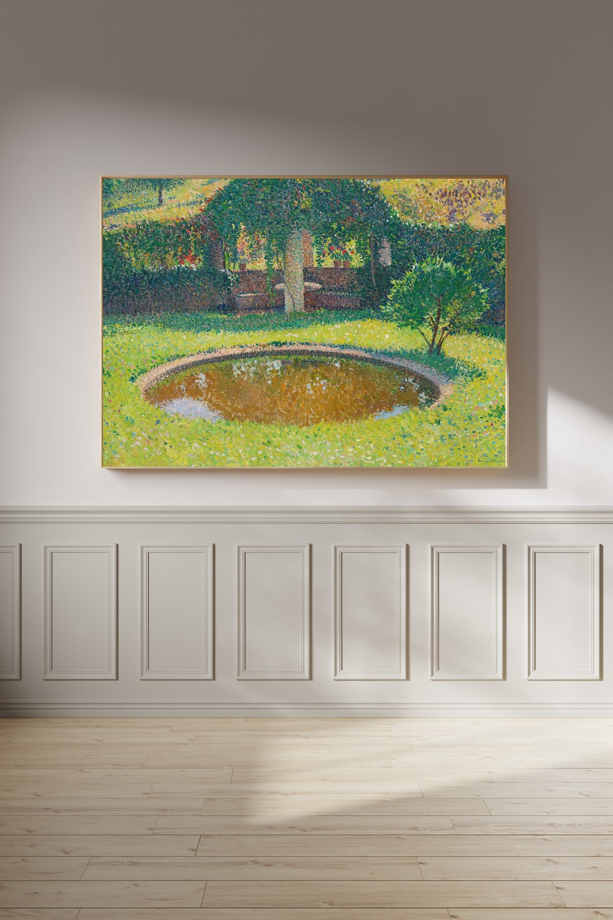 Henri Martin — Bassin et tonnelle sud-ouest du parc de Marquayrol | Pointillist Landscape Print
