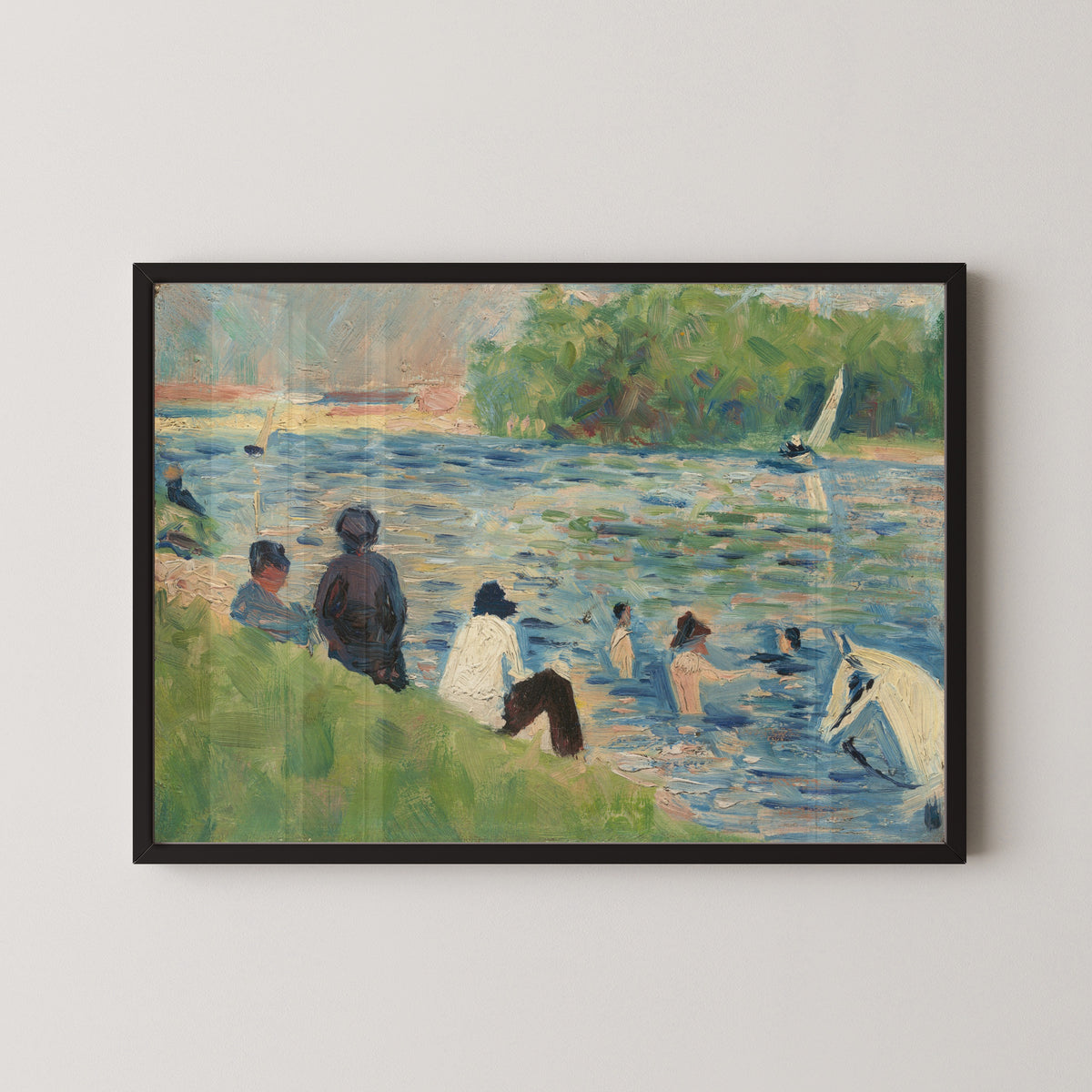 Georges Seurat — Bathers (Study for "Bathers at Asnières") | Fine Art Print