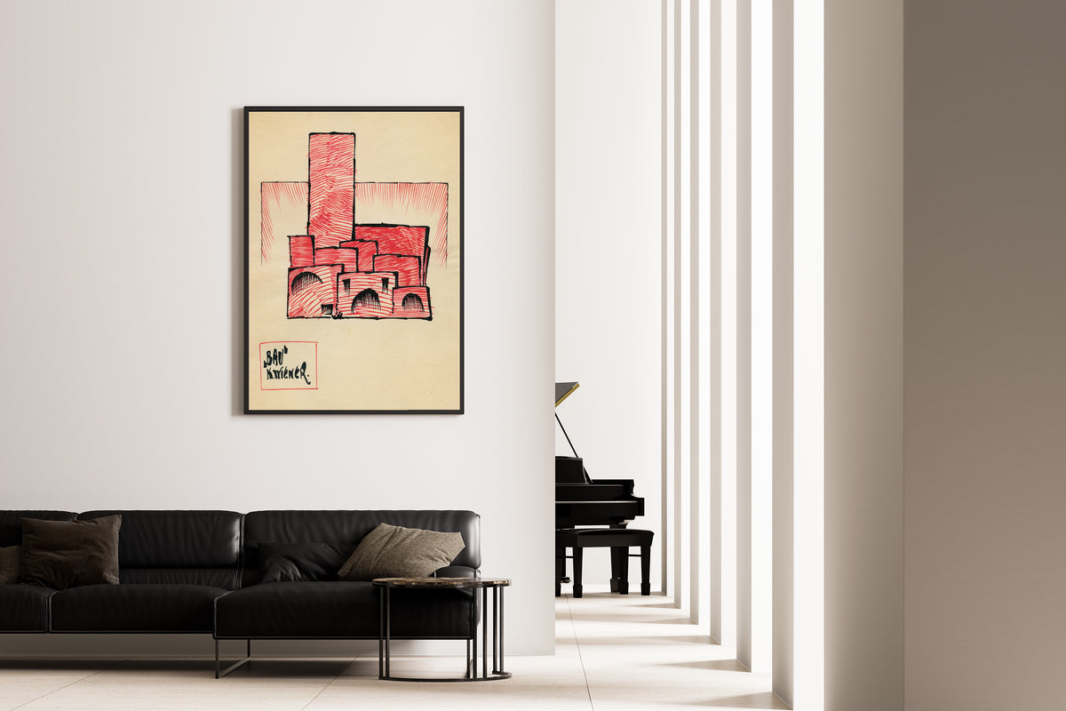 Karl Wiener — Bau (Building) | Modernist Art Print