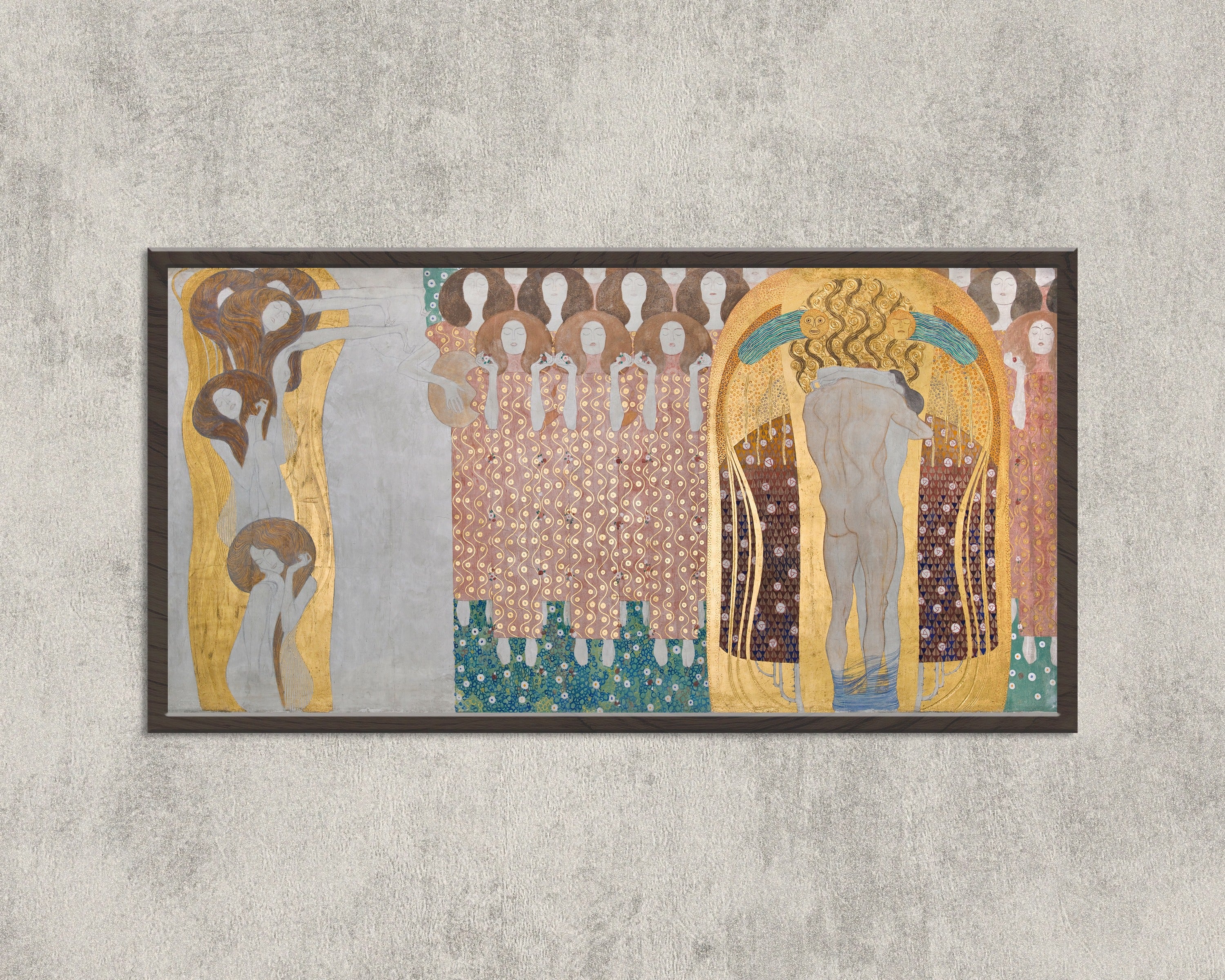 Gustav Klimt — Beethoven Frieze: The Arts, Paradise Choir and Embrace | Fine Art Print